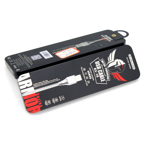 長(zhǎng)方形數(shù)據(jù)線(xiàn)翻蓋式鐵盒包裝