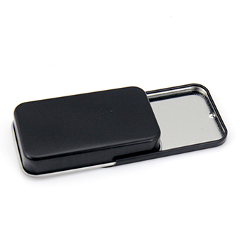 黑色包裝推拉蓋小鐵盒_廣東鐵盒馬口鐵制罐廠(chǎng)家